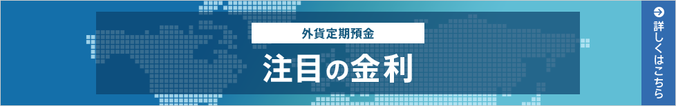 外貨定期預金 注目の金利