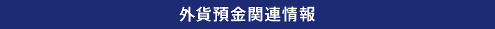 外貨預金関連情報