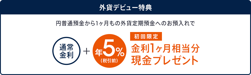 外貨デビュー特典