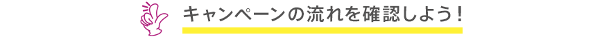 キャンペーンの流れを確認しよう!