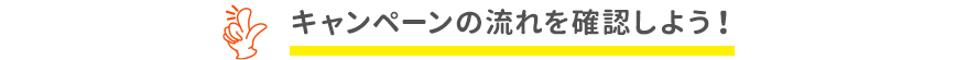 キャンペーンの流れを確認しよう!