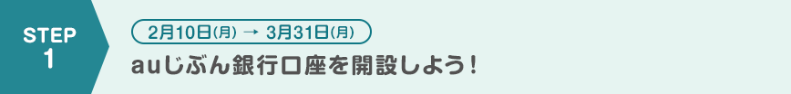 auじぶん銀行口座を開設しよう！