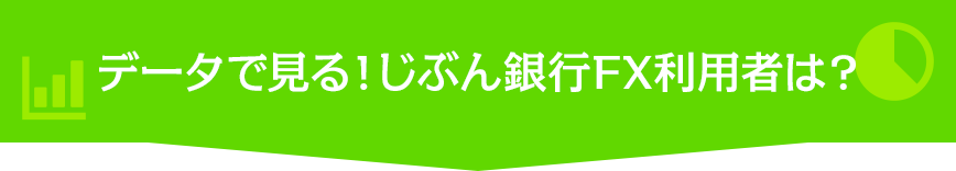 データで見る!じぶん銀行FX利用者は?