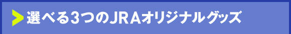 選べる3つのJRAオリジナルグッズ
